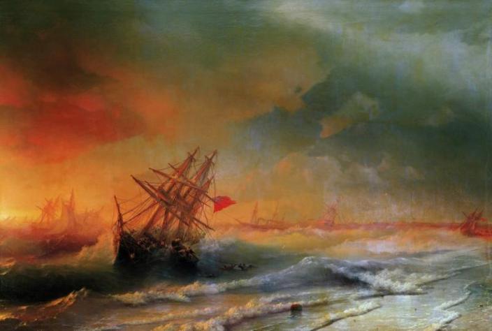 Буря над Евпаторией, 1861